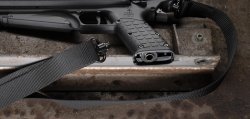 Fifty rounds in 5.7x38! From KelTec, the new P50 pistol The handle of the KelTec P50 pistol