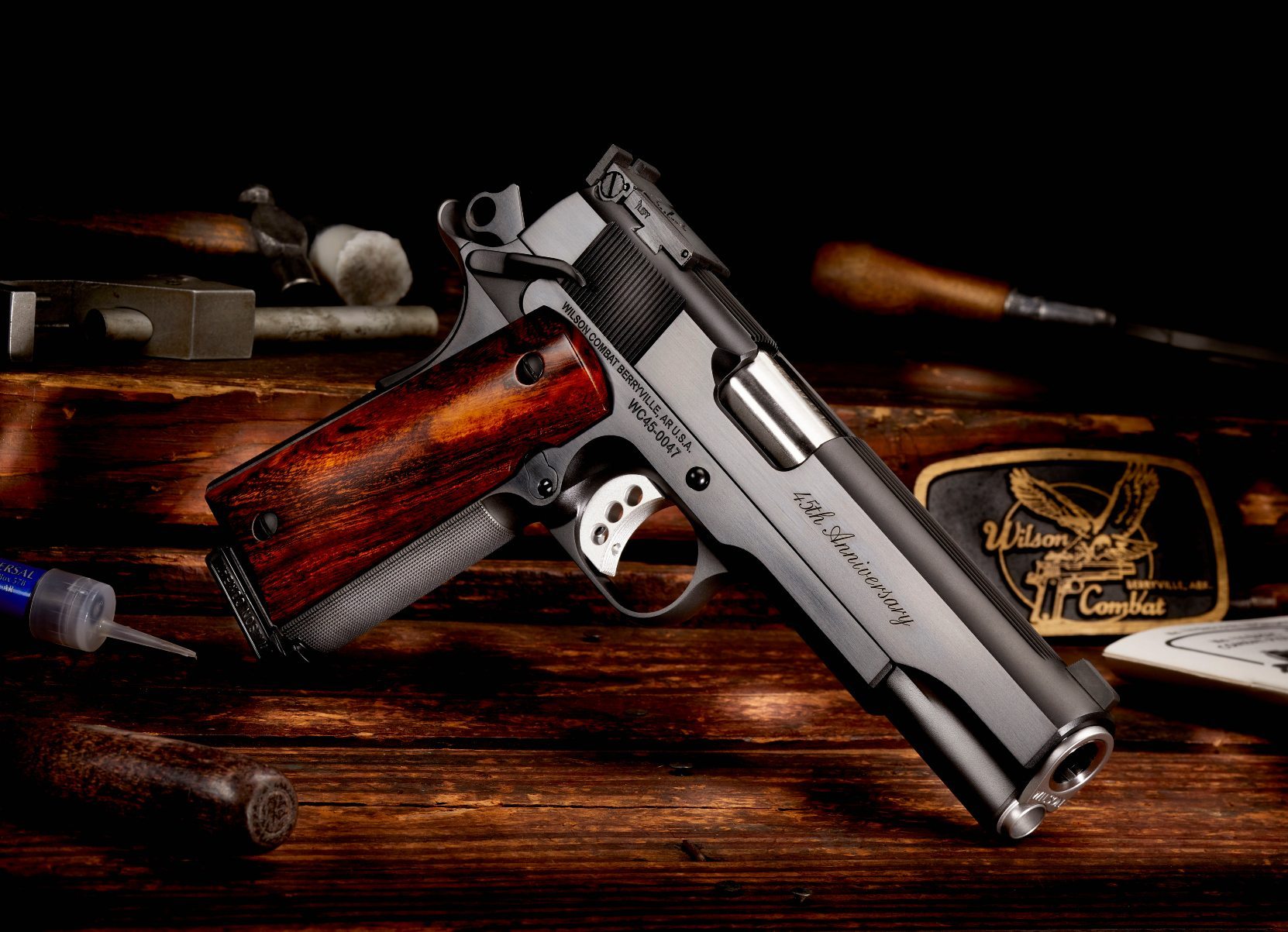 pistols: Wilson Combat 45th Anniversary 1911, a celebration pistol