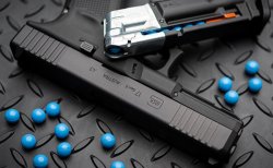 From Umarex: GLOCK 17 Gen5 T4E, the first official GLOCK paintball pistol The Umarex GLOCK 17 Gen5 T4E