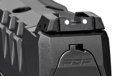 Exclusively at all4shooters.com: first impressions of the new Walther PDP service pistol series - We were in Ulm for you to examine it! The iron sights of the Walther PDP