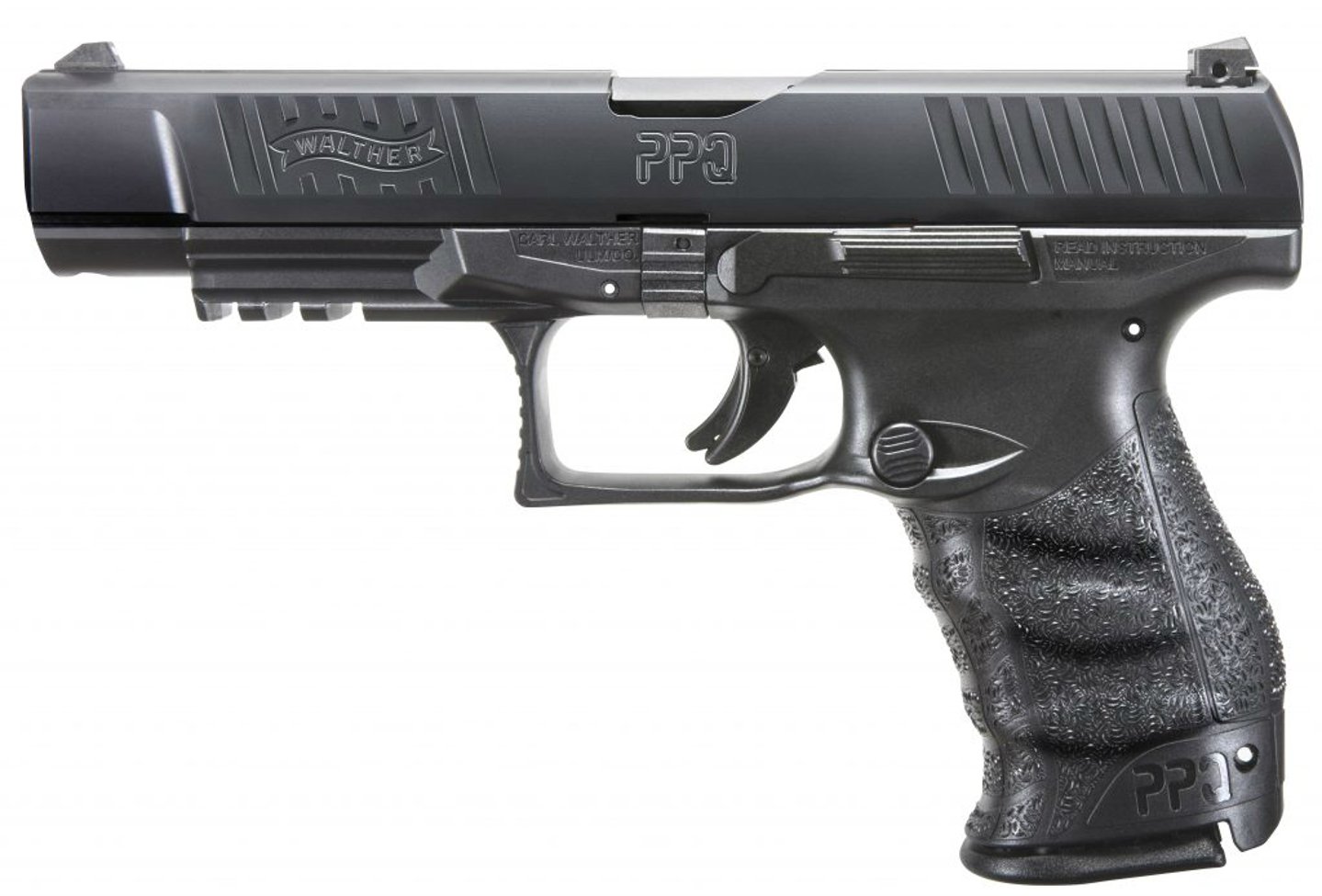 A long slide for the Walther PPQ M2 pistol The PPQ M2 left side