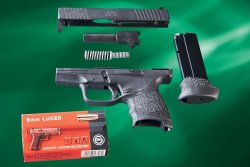 Walther PPS M2 pistol disassembled