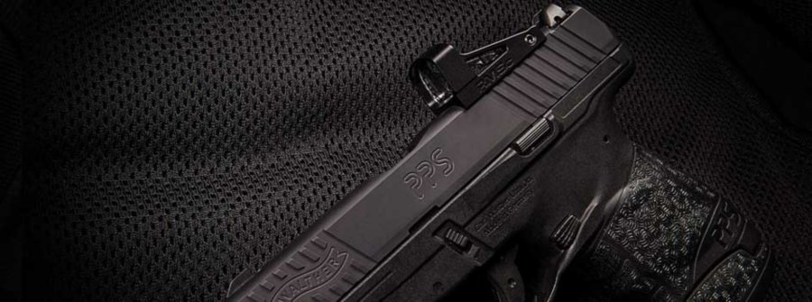 Walther PPS M2 RMSc, a sub-compact gun with reflex mini sight The new Walther PPS M2 RMSc pistol with red dot sight.