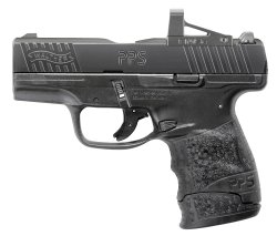 Walther PPS M2 RMSc, a sub-compact gun with reflex mini sight Left side of the Walther PPS M2 RMSc pistol