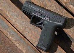 Here comes Masada, the new IWI pistol The new IWI 9mm Masada pistol.