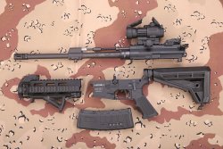 New assault rifle Haenel CR223 New assault rifle Haenel CR223 disassembled