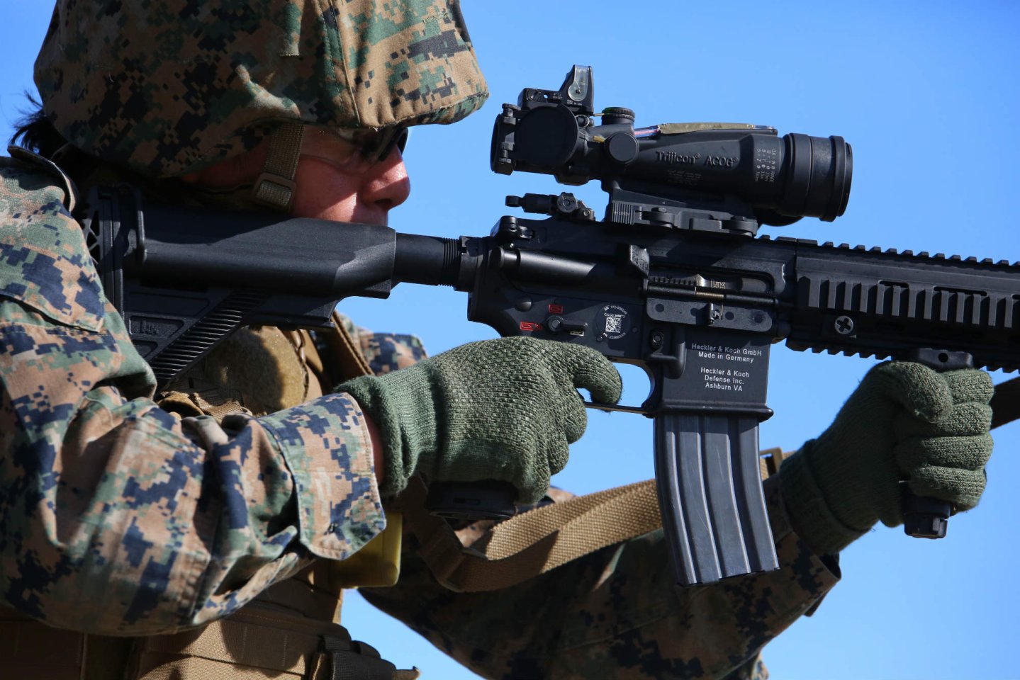 The M27 rifle. 