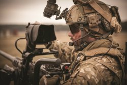 Rheinmetall at AUSA Annual Meeting & Exposition 2017 Vingmate FCS 4500 fire control aiming unit from Rheinmetall.