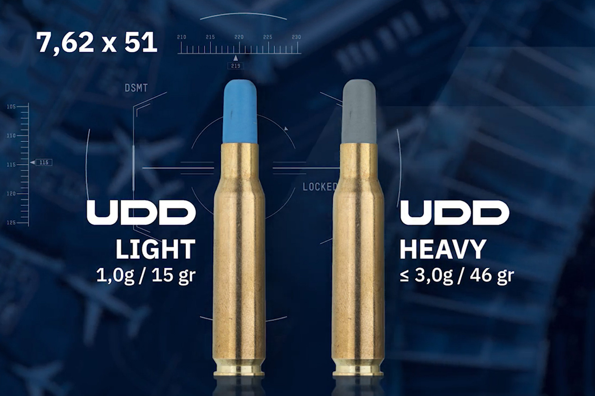 Duds Rounds Anti-drone ammunition: 7.62x51 NATO UDD cartridge from RWS, designed ...