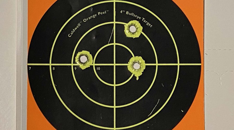 Haenel CR-223 test 200m Target group, GECO DTX ammunition3