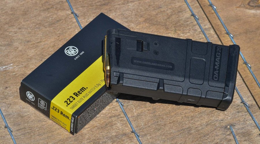 The 20 rounds magazine of the Haenel CR-223 semiauto carbine