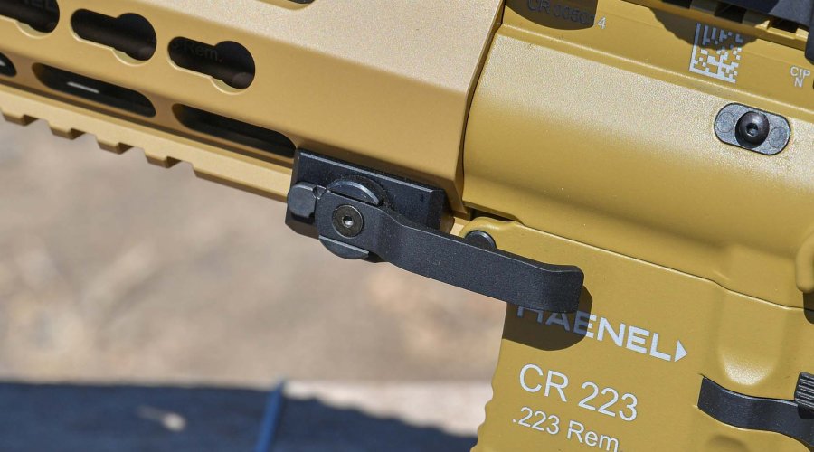 The disassembly system of the Haenel CR-223 semiauto carbine