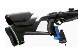 Stoeger XM1 air rifle wins the most important award for product design
The thumbhole stock of the Stoeger XM1 air rifle.