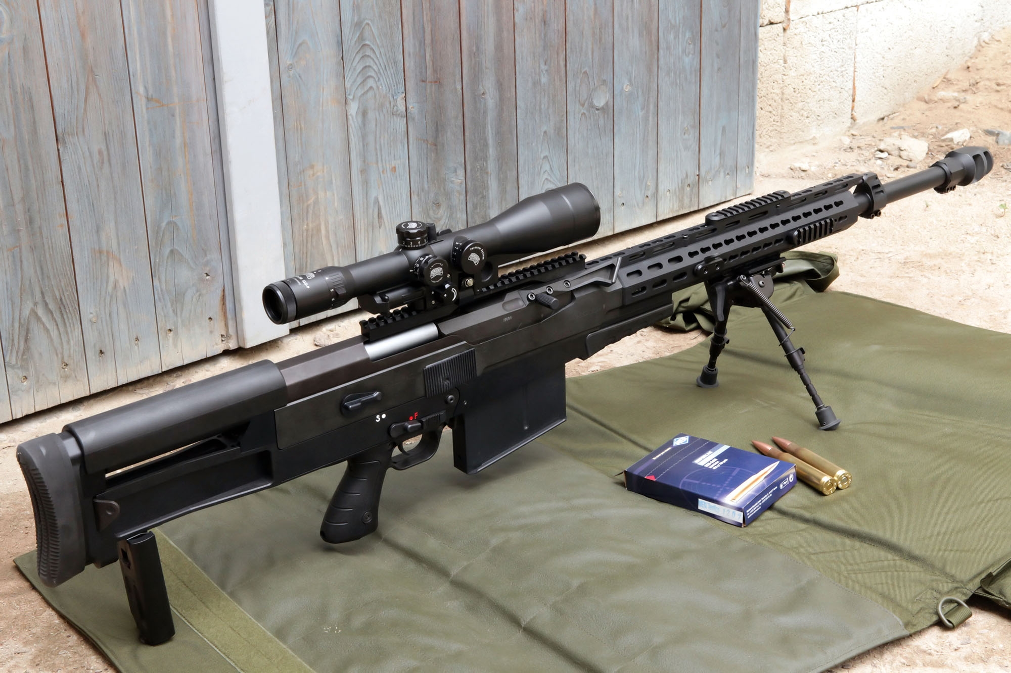 On test Accuracy International AX50 ELR in .50 BMG, a powerful