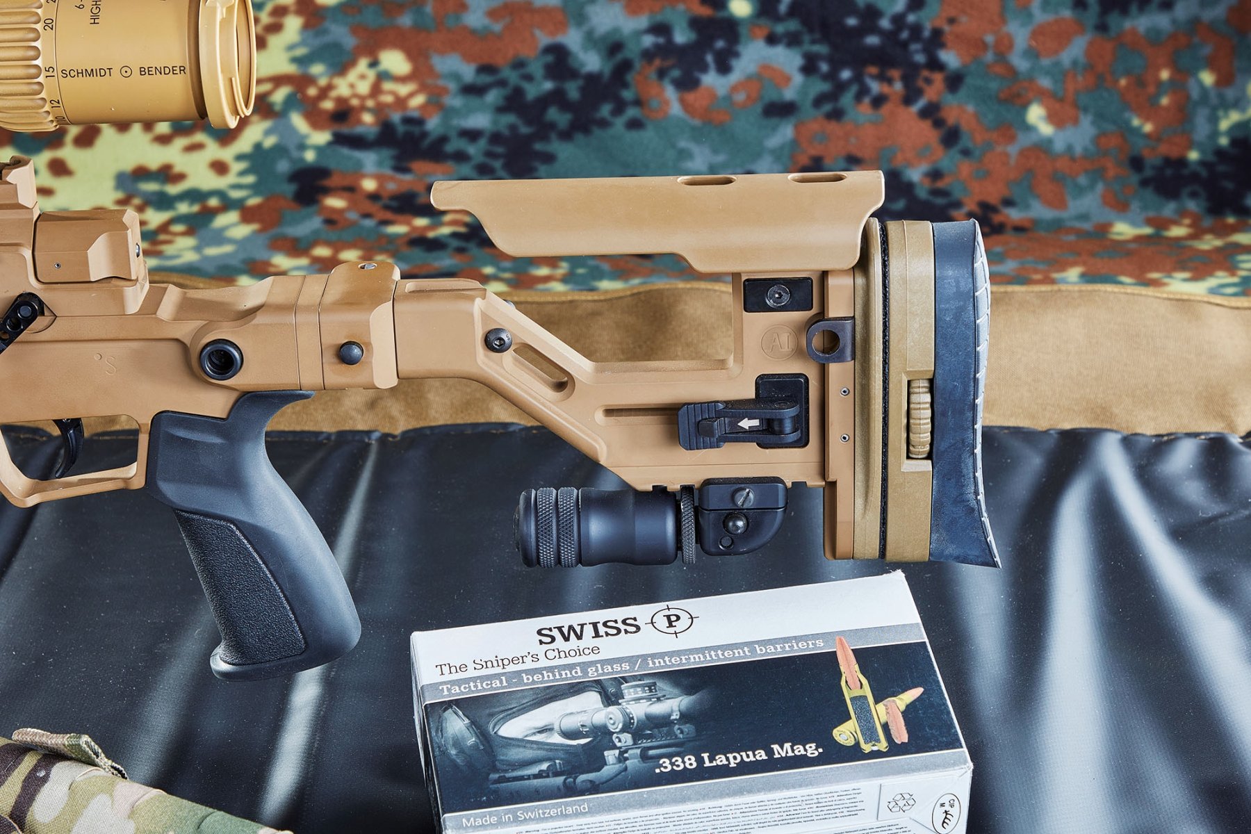 Accuracy International AXSR precision bolt-action rifle in .338 Lapua ...