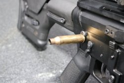 Albert Arms ALR semi-automatic long range rifle in .338 Norma Magnum under test The cartridge case can be used as a tool on the ALR,