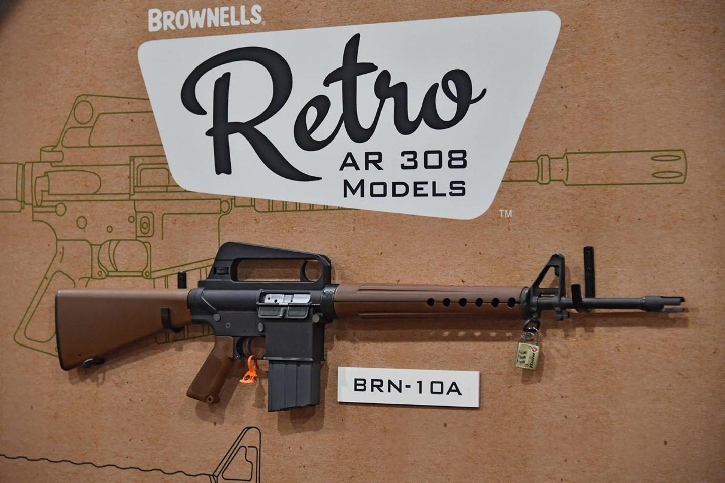 Brownells Retro Rifles, back to the future Brownells BRN-10A rifle at SHOT Show 2018