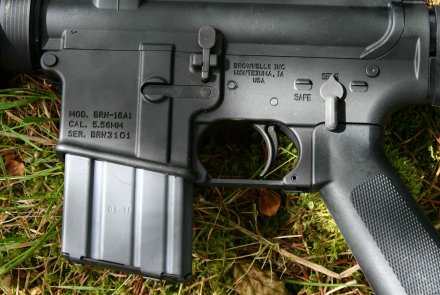 Brownells Retro Rifles, travelling back in time The markings on the left side of the BRN-16A1 Rifle.