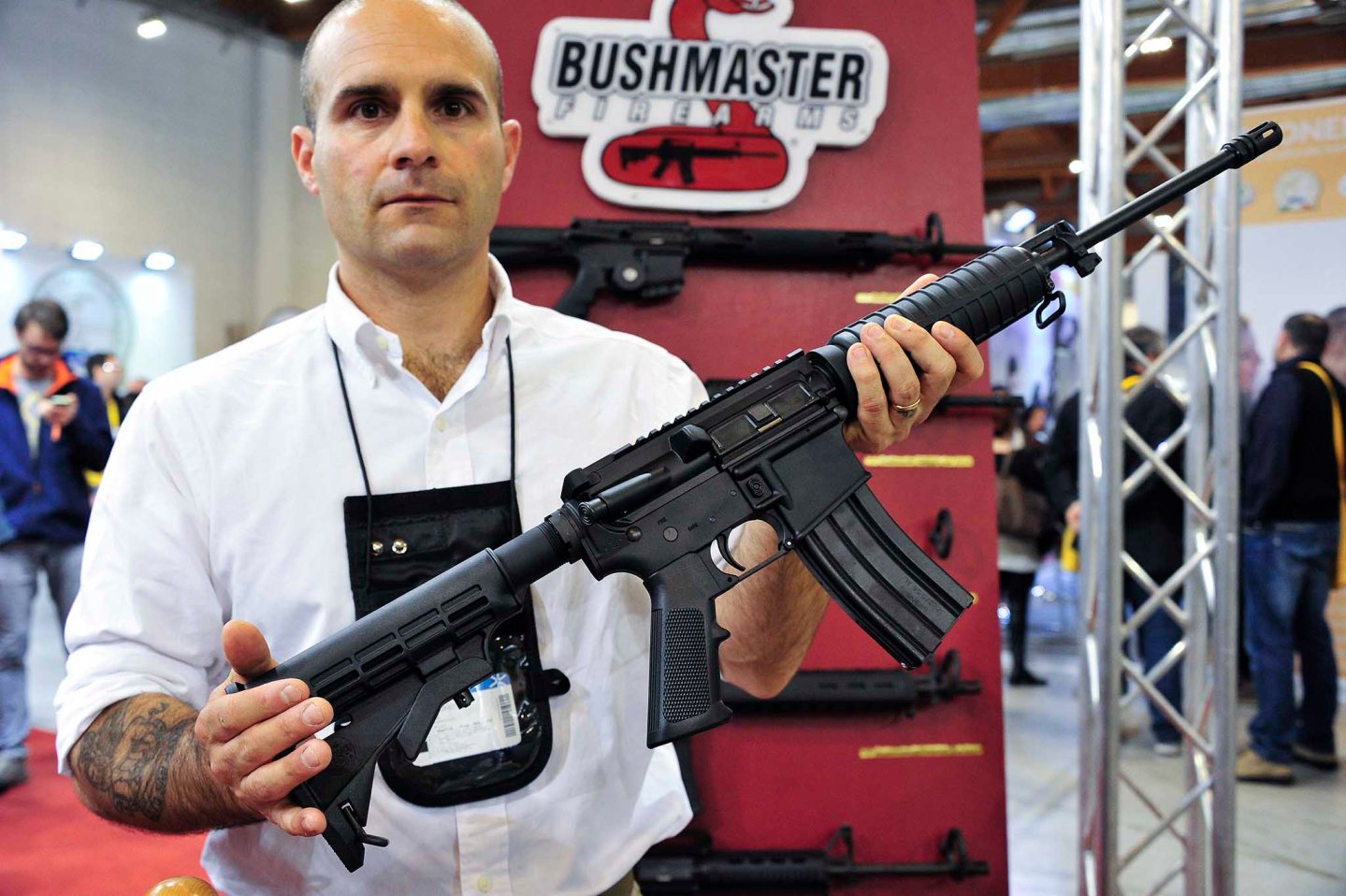 The Paganini S.r.l. company showcased the new Bushmaster modern sporting rifles for Europe at the 2016 HIT Show