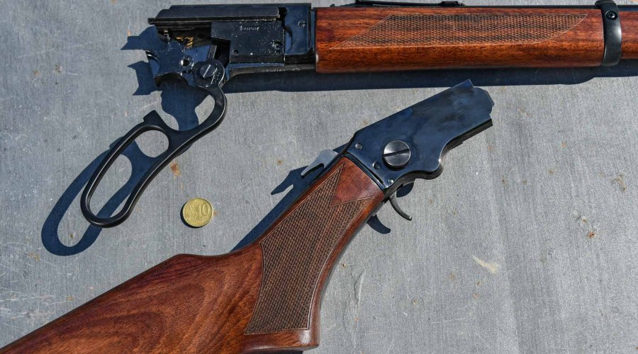 Chiappa LA322 lever action rifle disassembled