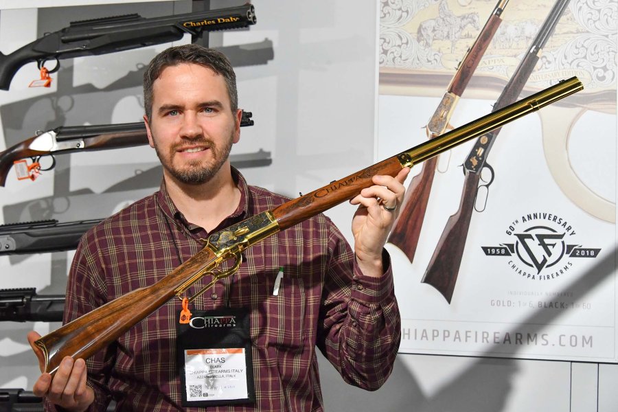 Chiappa Firearms, two commemorative 1892 rifles for its 60th Anniversary Presentation of the commemorative rifle 1892 by Chiappa Firearms for its 60th Anniversary at the SHOT Show 2018