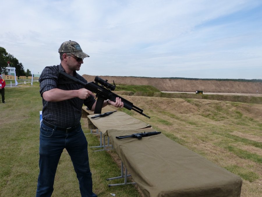 Saiga MK-107 .223/5,56mm semi-automatic rifle Maxim Popenker takes a peek at the Concern Kalashnikov Saiga MK-107 5,56mm/.223 caliber semi-automatic rifle