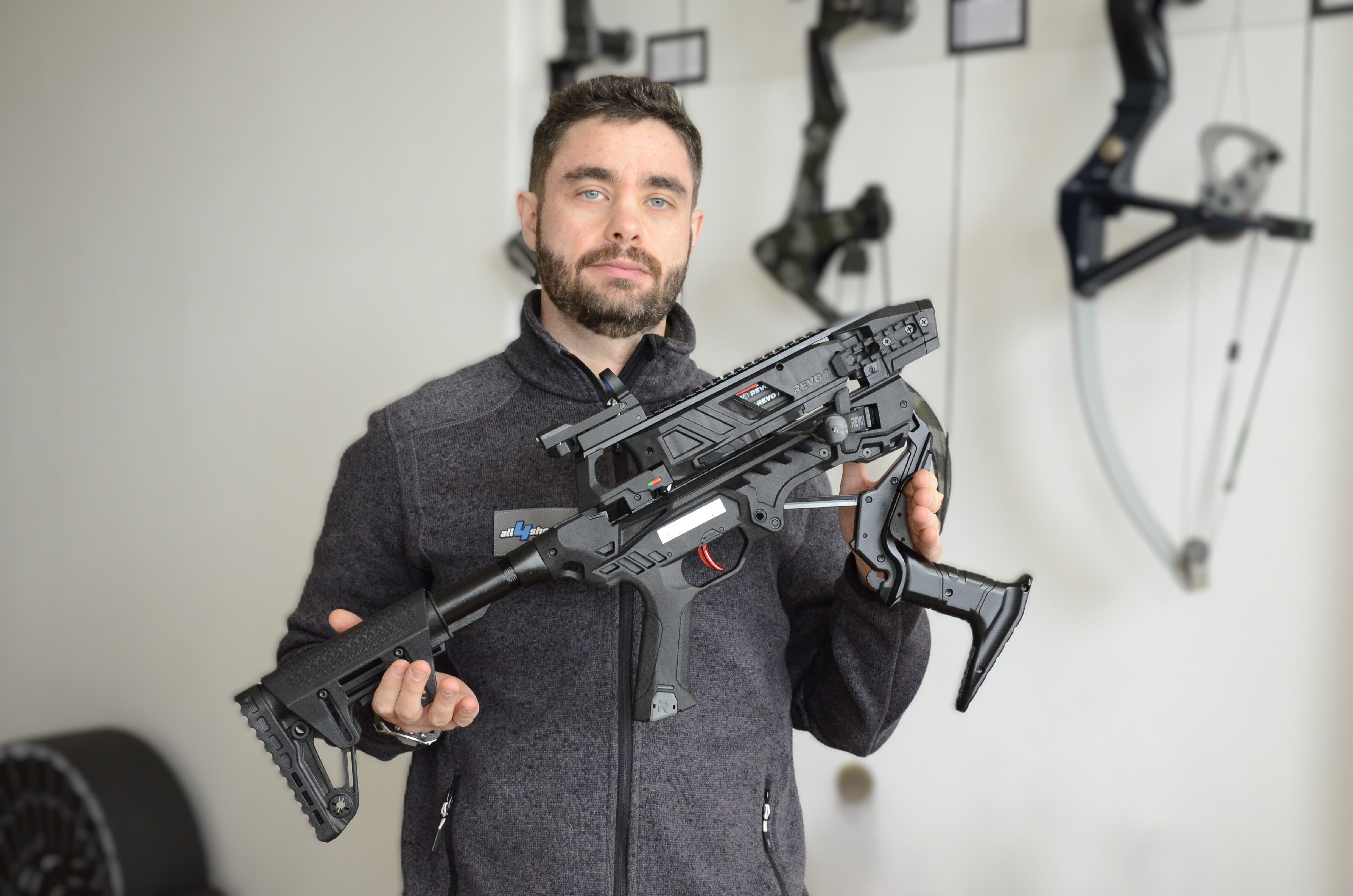 rifles: EK Archery Revo7, the rapid-fire repeating crossbow