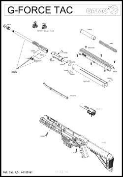 GAMO G-Force TAC air rifle GAMO Outdoor offers the G-Force TAC single-shot, 4,5mm/.177 break-barrel air rifle