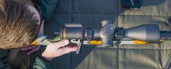 Gunwerks Rim Reaper Rifle System, a .22 rimfire gun conceived as a centerfire rifle Gunwerks Rim Reaper Rifle with Revic PMR 428 Smart Rifle Scope with RX1 MOA reticle