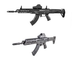 Kalashinikov ALFA 7.62x39mm and 5.56x45mm rifles CAA Tactical showcased the Kalashnikov ALFA rifle at the 2016 IWA OutdoorClassics