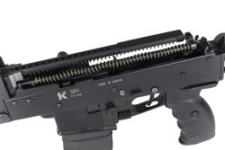 SR1, the “Kalashnikov” competition rifle Recoil-mitigating balanced action of the Kalashnikov SR1