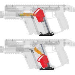 Kriss Vector CRB Gen.II, semi-auto version The drawing shows the operating principle of the intertia block