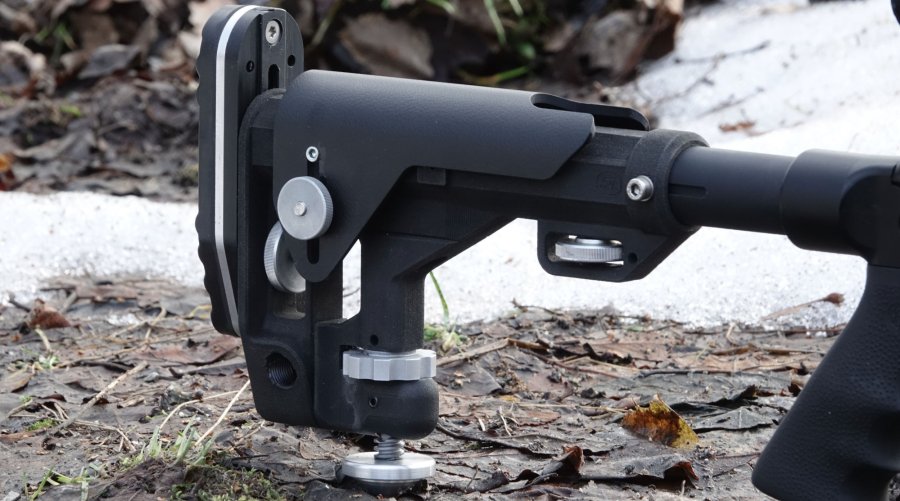 Match rifles from STL: The STL 2 prototype in .308 Winchester fully adjustable buttstock