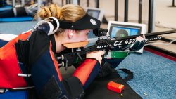 Prone shooting with the CZ 457 Target
