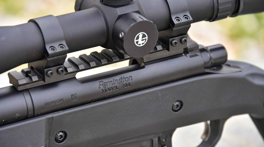 The left side of the action of the Remington 700 Magpul HB