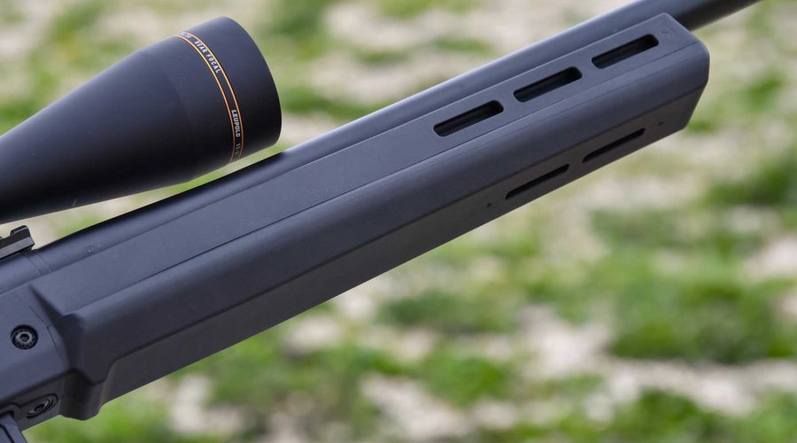 Magpul forend on the Remington 700 Magpul HB.