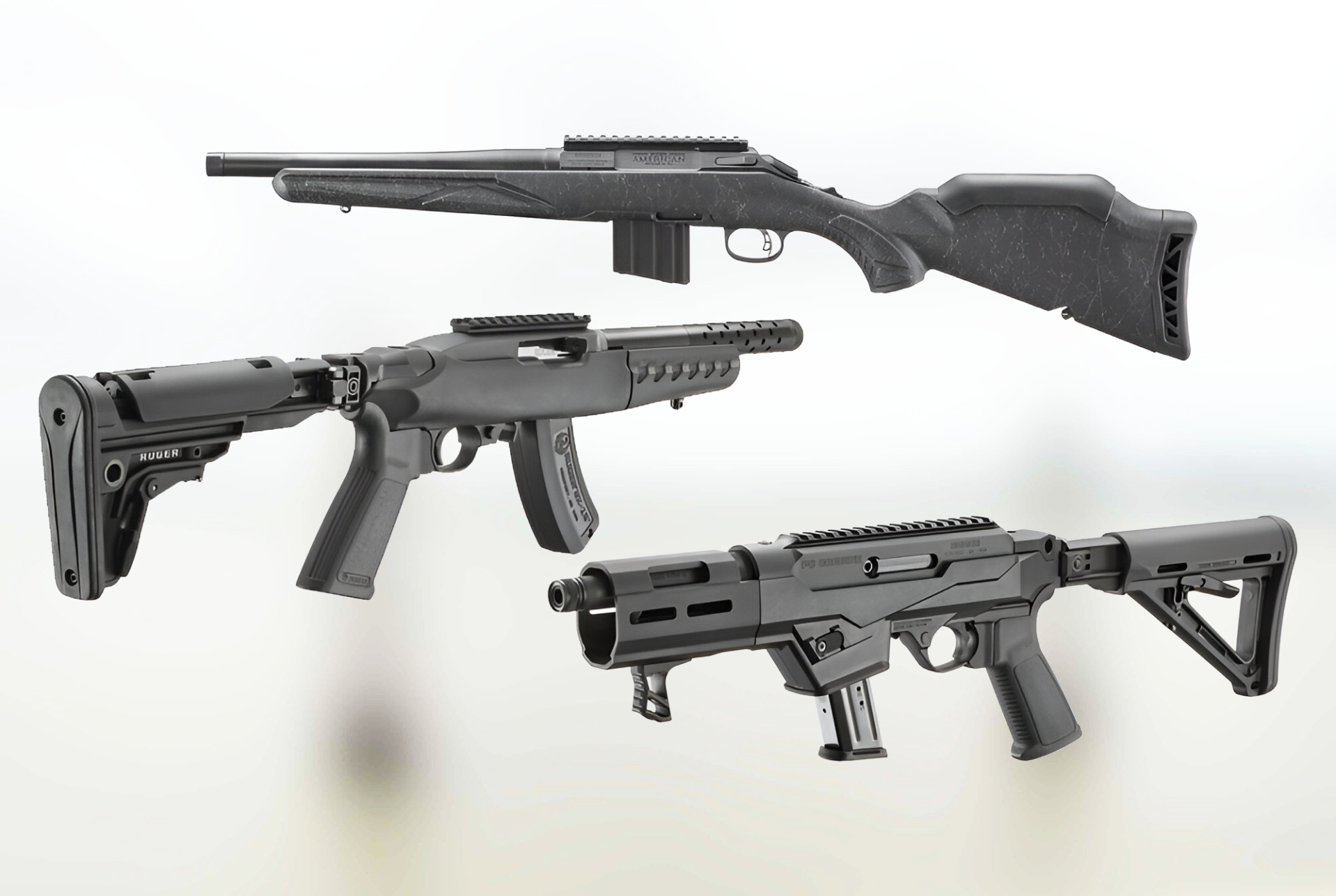 ruger-firearms: New short-barreled (SBR) versions for Ruger PC Carbine,10/22 and American Rifle Gen II