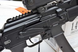 SAIGA-9, a civilian version of the Vityaz in 9mm SAIGA9 “Vityaz” sheet metal safety selector lever
