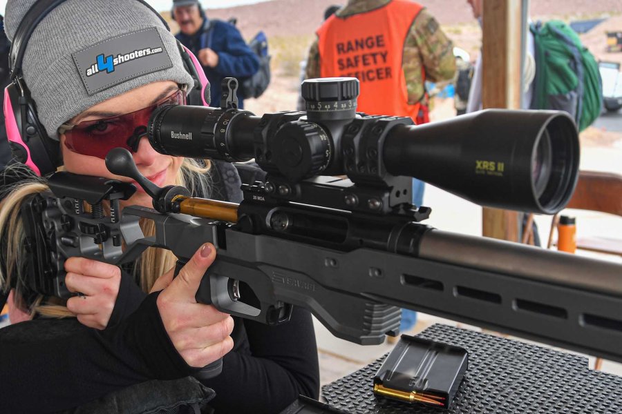 Savage Arms Renegauge and 110 Elite Precision The Savage 110 Elite Precision model with an MDT ACC chassis at the Industry Day at the range