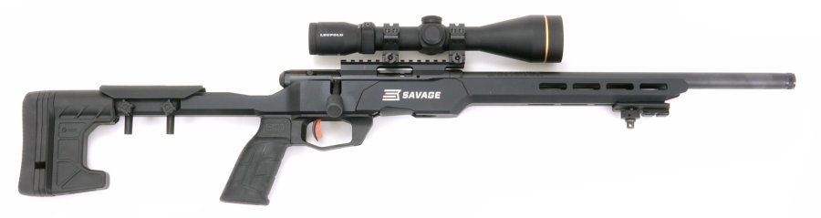 Test: Savage B22 Precision, the rimfire bolt-action rifle with aluminum chassis the Savage B22 Precision, shown here in side view