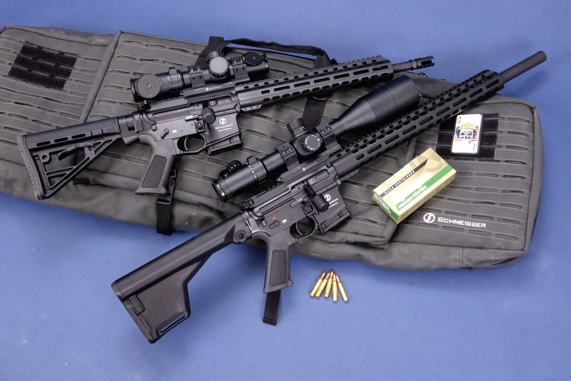 rifles: Schmeisser SP15 Straight Pull: the Ultramatch and M4FL straight-pull rifle models under test