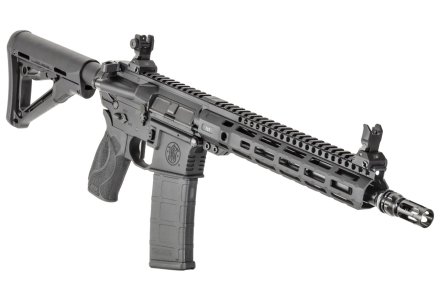 New Smith & Wesson Axe rifle series, suppressed performance The free-float M-LOK handguard
