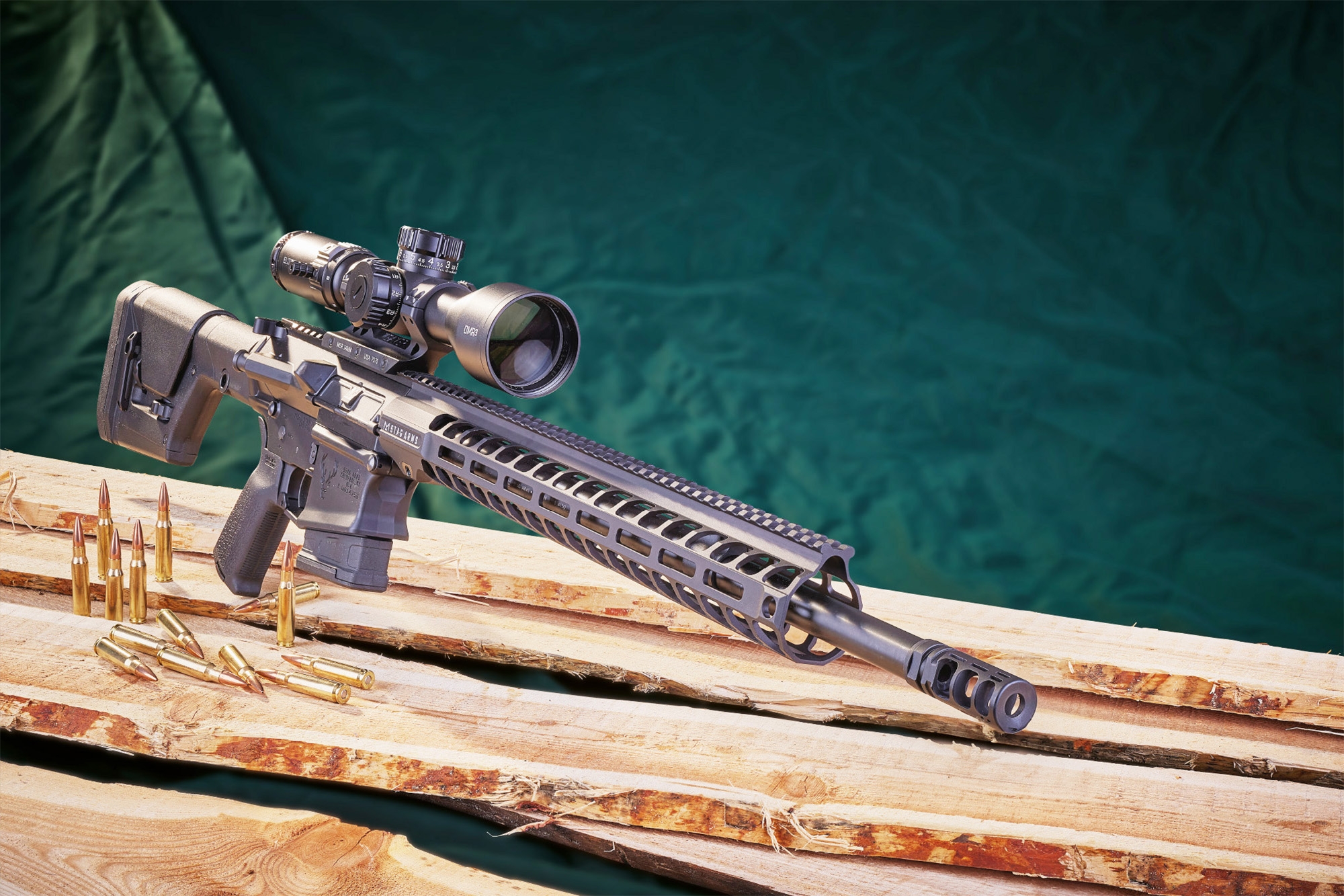 rifles: Stag Arms Stag 10 Long Range, an AR-10-based semi-automatic match rifle in .308 Winchester