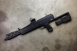 Trailblazer Pack 9, the folding rifle The Trailblazer Pack9 with fully extended stock