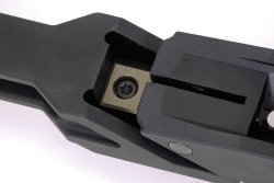 Test: Unique Alpine UPG-1 in .308 Win. - Firing the inexpensive precision rifle up to 300 m The buttstock of the Unique Alpine UPG-1