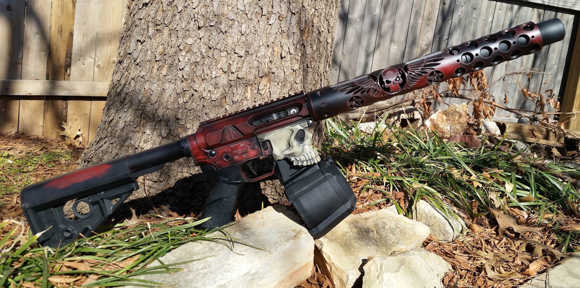rifles: Unique-ARs: customized hand guards for AR rifles