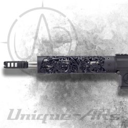 Unique-ARs: customized hand guards for AR rifles A Unique-ARs hand guard on a Lotus Dragon model