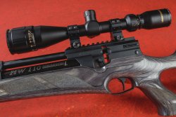Test: Weihrauch HW 110 T PCP air rifle with thumbhole stock Weihrauch HW 110 T PCP air rifle with riflescope