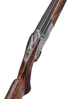 Caesar Guerini Invictus V Sporting over/under shotgun The stock of the Guerini shotgun