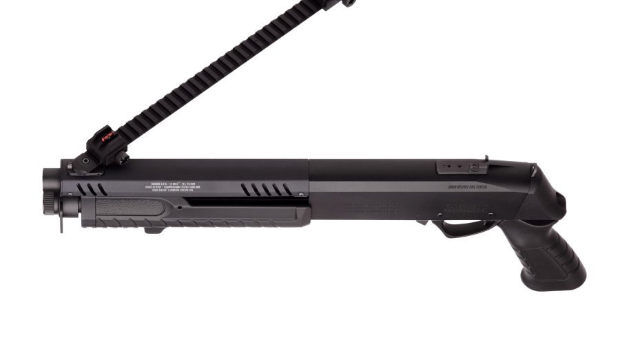 Fabarm of Italy offers the STF/12 line of 12-gauge, 3" pump-action tactical shotguns